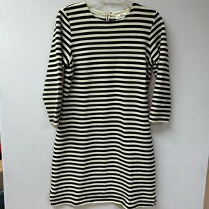 Vineyard Vines Dress Black and Cream Stripes Size Small